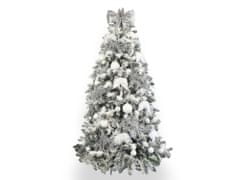 LAALU.cz Díszített mesterséges karácsonyfa 90 díszítéssel SNOW QUEEN 180 cm állvánnyal és karácsonyi díszekkel