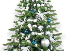 LAALU.cz Díszített mesterséges karácsonyfa 215 díszítéssel POLAR BLUE II 500 cm-es fa állvánnyal és karácsonyi díszekkel