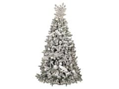 LAALU.cz Díszített mesterséges karácsonyfa 144 díszítéssel SUGAR HALL 240 cm-es fa állvánnyal és karácsonyi díszekkel