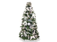 LAALU.cz Díszített mesterséges karácsonyfa 118 díszítéssel SNOW TREE 450 cm állvánnyal és karácsonyi díszekkel