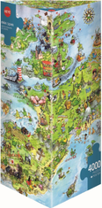 Heye Puzzle Dragons - Európa térképe 4000 darab
