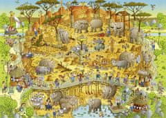 Heye Puzzle Mad ZOO: Afrikai kiállítás 1000 db