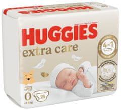 HUGGIES Extra Care eldobható pelenkák 0 (4 kg-ig) 25 db