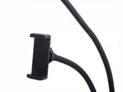 Verk 15751 Lámpa klipsszel és mobiltelefon tartóval, USB 24 LED fekete