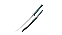 Cold Steel Hideg acél 88DWK Wakizashi hosszú nyelű japán kard 55,9 cm, fa/bőr/selyem, fa tok