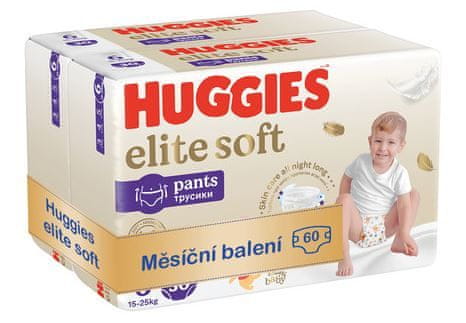 Huggies Elite Soft Pants 6, havi csomagolás, 60 db