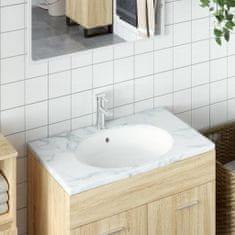 shumee fehér ovális kerámia fürdőszobai mosdókagyló 56x41x20 cm