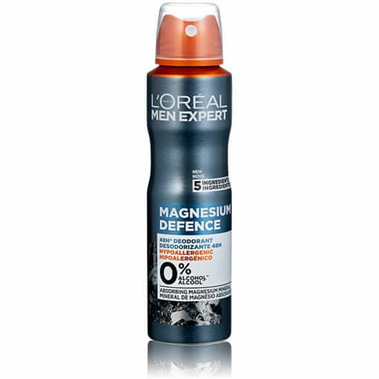 Loreal Paris Hipoallergén dezodor spray L`Oréal Men Expert Magnesium Defense (Deodorant) 150 ml