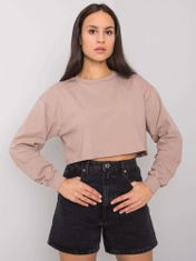 BASIC FEEL GOOD női pulóver Elgin sötétbézs S/M