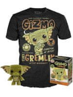 Póló Gremlins - Gizmo + figura Funko (méret L)