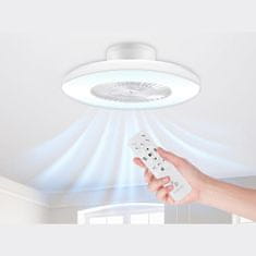 Northix Mennyezeti ventilátor LED lámpákkal 3 színben 