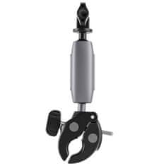 TELESIN Tube Clamp kerékpáros sport kamera tartó, fekete/ezüst