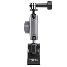 TELESIN Tube Clamp kerékpáros sport kamera tartó, fekete/ezüst