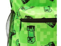 sarcia.eu Minecraft Zöld iskolai hátizsák fiúnak, kúszónövény 41x33x20