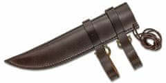 Cold Steel 88HUK Chieftan's Sax kard/kés 34 cm, fa, sárgaréz, bőr tok