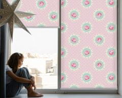 COLORAY.HU Sötétítő roló ablakra Rózsa Sötétítő redőny (gumi bevonattal) 90x180 cm