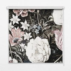 COLORAY.HU Roló függöny Csokor virág Sötétítő redőny (gumi bevonattal) 140x240 cm