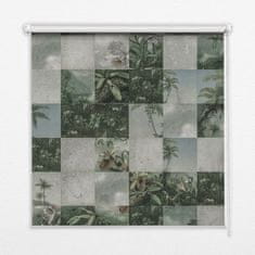 COLORAY.HU Roló ablakra Csempézett pálmafák Sötétítő redőny (gumi bevonattal) 120x140 cm