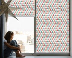 COLORAY.HU Sötétítő roló ablakra Színes háromszögek Redőny fényerő 70x140 cm