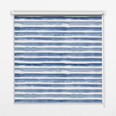 COLORAY.HU Ablak roló Festett kék csíkok Sötétítő redőny (gumi bevonattal) 150x140 cm