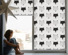 COLORAY.HU Sötétítő roló ablakra Rajzolt rókafejek Redőny fényerő 70x140 cm