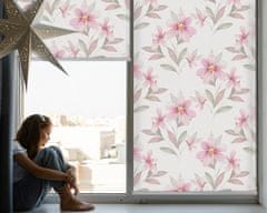 COLORAY.HU Sötétítő roló ablakra Rózsaszín virágok Redőny fényerő 70x140 cm