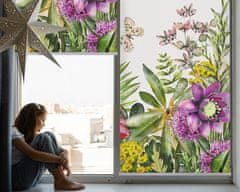 COLORAY.HU Sötétítő roló ablakra Virágok Redőny fényerő 70x140 cm