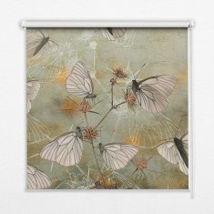 COLORAY.HU Roló ablakra Pillangók a réten Sötétítő redőny (gumi bevonattal) 150x140 cm