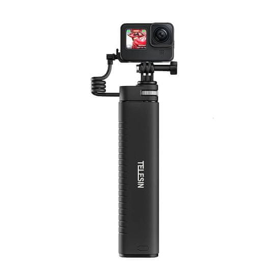 TELESIN Power Grip Selfie bot power bankkal 10000mAh, fekete