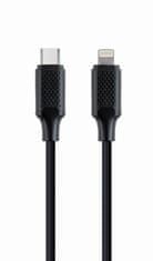 CABLEXPERT USB 2.0 Type-C és Ligtning (CM/8pinM) kábel, 1.5m, adat, fekete