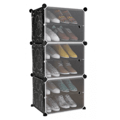 MeryStyle Műanyag cipőtároló szekrény, 6 polcos - MS-455