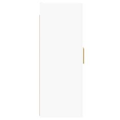 Greatstore 2 db fehér szerelt fa falra szerelhető szekrény