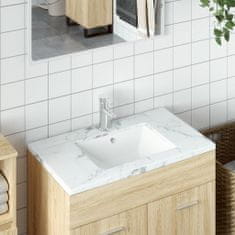 shumee fehér négyszögű kerámia fürdőszobai mosdókagyló 47,5x35x19,5 cm