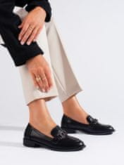 Amiatex Női félcipő 102484 + Nőin zokni Gatta Calzino Strech, fekete, 37