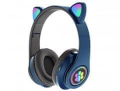 AFF 3315 Cat vezeték nélküli fejhallgató mancsával, kék