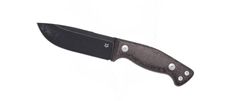 Fox Knives FX-105 MB Tokala vadászkés 11,6 cm, barna, Micarta, bőrtok