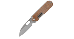 Fox Knives BF-719 MNI Bean Gen2 Natúr zsebkés 5 cm, barna, Micarta, acél