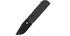 Fox Knives BF-758 BLACK NU-BOWIE zsebkés 6 cm, teljesen fekete, G10