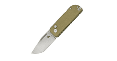 Fox Knives BF-758 MI BLACK NU-BOWIE zsebkés 6 cm, Stonewash, zöld, Micarta