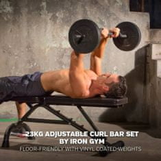 Iron Gym IRG033 állítható hajlított rúd készlet 23 kg 411296