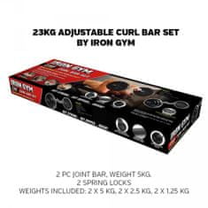Iron Gym IRG033 állítható hajlított rúd készlet 23 kg 411296