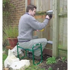 Draper Tools zöld vas összecsukható kerti szék/térdelő 415129