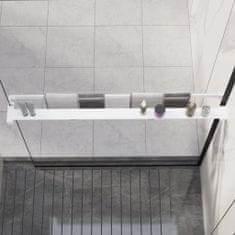 Vidaxl fehér alumínium zuhanypolc walk-in zuhanyfalhoz 100 cm 153627