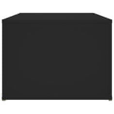 Vidaxl fekete szerelt fa dohányzóasztal 100 x 50 x 36 cm 816521