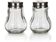 MONO só- és borsszóró 40ml üveg/rozsdamentes acél (2db) kör alakú