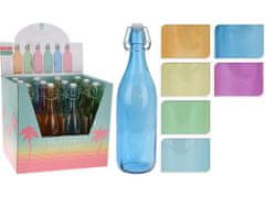 Koopman Palack karos kupakkal 1000ml egyszínű üveg - változatok vagy színek keveréke