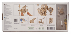 UGEARS 3D fából készült mechanikus puzzle falióra Aero