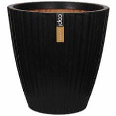 Capi Urban Tube KBLT801 fekete kúpos váza 40 x 40 cm 424326