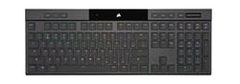 Corsair Gaming Keyboard K100 RGB AIR vezeték nélküli ultra-vékony RGB LED háttérvilágítás, CHERRY ULP Tactile, Fekete