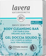 Lavera Szilárd szappan 2 az 1-ben testre és hajra Basis Sensitiv (Body Cleansing Bar) 50 g